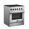 imageFORNO  30quot Dual Fuel Range 4 Burners