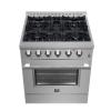 imageFORNO  30quot Dual Fuel Range 4 Burners