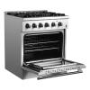 imageFORNO  30quot Dual Fuel Range 4 Burners