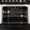 imageFORNO  30quot Gas Range 5 Burners with griddle and air fryer in Black