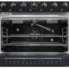 imageFORNO 36quot Gas Range 6 burners in black color