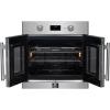 imageFORNO Asti 30Inch Electric French Door Stainless Steel Wall Oven  2470V 3500W 368 Cu Ft Electric with LED Display Screen and Safety Lock  Wall Oven with Telescopic Racks with Air Fry ampamp Drip Tray