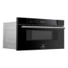 imageFORNO Capoliveri Espresso Black 30 Inch 1000 Watts Microwave Drawer 12 cuft