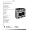 imageFORNO Capriasca Full Gas 36quot Inch Freestanding Range with 6 Sealed Burners Cooktop 120000 BTU  536 CuFt Gas Convection Oven Stainless Steel Cast Iron Grates