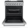 imageFORNO Lazio Dual Fuel 30 Inch Gas Range Electric Oven Freestanding 5 Sealed Burners 69500 BTU StoveTop Output Electric Oven Includes Air Fryer and Griddle