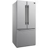 imageForno 30quot Inch w French Door Refrigerator with Bottom Freezer and 175Cu Ft Total Capacity  Stainless Steel No Frost Fridge with Adjustable Glass Shelves and Child Safety Lock