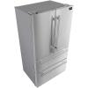 imageForno Moena 36quot Inch W Refrigerator and Freezer with 192 cuft Total Capacity  French Door Counter Stainless Steel Freestanding Fridge with Ice Maker Child Safety Lock and Touch Control