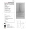 imageForno Moena 36quot Inch W Refrigerator and Freezer with 192 cuft Total Capacity  French Door Counter Stainless Steel Freestanding Fridge with Ice Maker Child Safety Lock and Touch Control