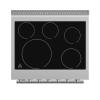 imageForno Paolo 30quot Freestanding Electric Range in StainlessSteel 438 cuft True Convection Oven