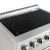 imageForno Paolo 30quot Freestanding Electric Range in StainlessSteel 438 cuft True Convection Oven