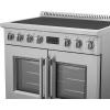 imageForno Torino French Door 36 Inch Induction Range with Air Fryer Air Sous Vide ampamp True Convection Dual Broiler Stainless Steel