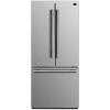 imageForno 30quot Inch w French Door Refrigerator with Bottom Freezer and 175Cu Ft Total Capacity  Stainless Steel No Frost Fridge with Adjustable Glass Shelves and Child Safety Lock