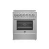 imageForno Paolo 30quot Freestanding Electric Range in StainlessSteel 438 cuft True Convection Oven
