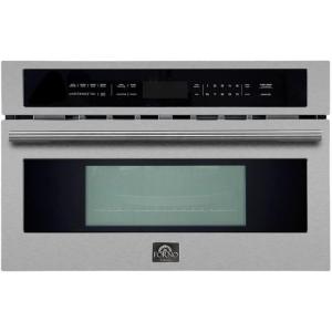 imageFORNO Oliena Espresso Black 30 Inch 1750 Watt Compact Oven ampamp 1000 Watt Microwave 16 cu ftStainless steel