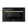 imageFORNO 24 Inch 1000 Watts Black Microwave Drawer 12 cuft