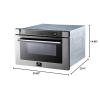 imageFORNO 24quot Inch Microwave Drawer Oven with Touch Open Door  12 Cubic Feet Electric Oven Capacity  Stainless Steel Child Safety Lock Self Cleaning