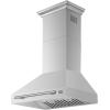 imageFORNO Aria 30quot Wall Mount Range Hood 600 CFM Convertible DuctedDuctless Vent  Stainless Steel  LED Lighting Push Button Controls 4Speed Fan  FRHWM509530