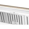imageFORNO Aria 48quot 1200 CFM Convertible Wall Mount Range Hood White with Antique Brass Accents  Stainless Steel  LED Lighting PushButton Controls DishwasherSafe Metal Filters  FRHWM509548WHT