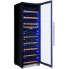 imageFORNO Avellino 24quot 94 Wine Bottles Slim Dual Zone Wine Cooler  16 cu ft Wine Refrigerator with Stainless Steel Trimmed Door  Touch control Wine Fridge with LED Light and High Efficiency Compressor