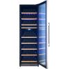 imageFORNO Avellino 24quot 94 Wine Bottles Slim Dual Zone Wine Cooler  16 cu ft Wine Refrigerator with Stainless Steel Trimmed Door  Touch control Wine Fridge with LED Light and High Efficiency Compressor