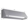 imageFORNO Biagio 60quot Wall Mount Range Hood 1200 CFM Dual Motor  Stainless Steel Construction  3Speed Fan with Dimmable LED Lighting  HeavyDuty Baffle Filters for Easy Cleaning  FRHWM500960