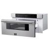 imageFORNO Capoliveri 30 Inch StainlessSteel 1000 Watts Microwave Drawer 12 cuft
