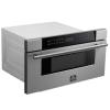 imageFORNO Capoliveri 30 Inch StainlessSteel 1000 Watts Microwave Drawer 12 cuft