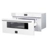 imageFORNO Capoliveri Espresso White 30 Inch 1000 Watts Microwave Drawer 12 cuft