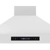 imageFORNO Venezia 36quot 370 CFM Wall Mount Ducted Range Hood with Touch Controls 3Speed Fan LED Lights DishwasherSafe Baffle Filters Adjustable Chimney Height Side Utensil Hooks  FRHWM550336WHT