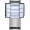 imageForno 30 Inch French Door Refrigerator with Bottom Freezer 175 CuFt Capacity  Stainless Steel No Frost Fridge with Ice Maker Child Safety Lock and Decorative Grill Trim kit