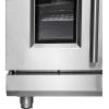 imageForno 48inch French Door Gas Range with 1 Sealed DualRing Brass Burner 20K BTU  432 CuFt Convection Fan Oven 30000 BTU  Modern Design Kitchen Range with Air Fryer Basket Rack ampamp Drip Pan