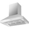 imageForno Coppito 48quot Inch Island Range Hood with 1200 CFM Double Motor and 4 Speed Touch Control  Stainless Steel Ceiling Mount Kitchen Stove Vent with Baffle Filter and 2 Chimney Extensions