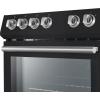 imageForno FFSEL601230B 5 Cu Ft Leonardo Espresso Black 4 Element Electric Range