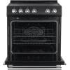 imageForno FFSEL601230B 5 Cu Ft Leonardo Espresso Black 4 Element Electric Range