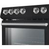 imageForno FFSEL601230B 5 Cu Ft Leonardo Espresso Black 4 Element Electric Range