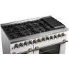 imageForno Galiano 48Inch Dual Fuel Range in White with Antique Brass Accents  8 Sealed Burners 107000 BTU Integrated Griddle 658 cuft Double Convection Ovens