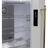 imageForno Luigi 33Inch French Door Refrigerator 18 cuft ENERGY STAR Certified with Antique Brass Handles  White Finish