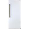 imageForno Maderno 28quot Convertible Upright FreezerRefrigerator 136 cuft Energy Efficient Storage with both Stainless Steel or Antique Brass Handle Right Swing Door  White