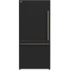 imageForno Milano 62Inch 2Piece Freestanding Refrigerator with Dual Bottom Freezers 344 cuft Touch Control Ice Maker  Black