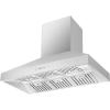 imageForno Orvieto 48quot Inch Wall Mount Range Hood with 1200 CFM Double Motor and 4 Speed Touch Control  Stainless Steel Ceiling Mount Kitchen Vent Hood with Baffle Filter and 2 Chimney Extensions