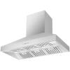 imageForno Orvieto 60quot Inch Wall Mount Range Hood with 1200 CFM Double Motor and 4 Speed Touch Control  Stainless Steel Ceiling Mount Kitchen Vent Hood with Baffle Filter and 2 Chimney Extensions