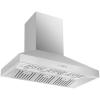 imageForno Orvieto 60quot Inch Wall Mount Range Hood with 1200 CFM Double Motor and 4 Speed Touch Control  Stainless Steel Ceiling Mount Kitchen Vent Hood with Baffle Filter and 2 Chimney Extensions