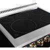 imageForno Paolo 30quot Freestanding Electric Range in Black 438 cuft True Convection Oven