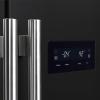 imageForno Salerno 33inch SidebySide Refrigerator  156 CuFt Refrigerator for Kitchen with LED Touch Control Fast Cool Fast Freeze Black