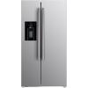 imageForno Salerno 36quot SidebySide Refrigerator and Freezer with 20 Cubic Ft Stainless Steel French Door BuiltIn Ice Maker Fridge