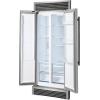 imageForno Salerno 37inch French Door Refrigerator  156 CuFt Stainless Steel with LED Touch Control wTrim Fast Cool Fast Freeze ampamp SpillProof Shelves