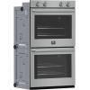 imageForno Vomero 30Inch Double Wall Oven  10 Cu Ft Capacity Stainless Steel 7100W Convection Mechanical Controls SelfCleaning Function