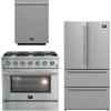 imageFORNO 3Piece Kitchen Package  Galiano 36quot Gas Range 36quot French Door Refrigerator ampamp 24quot BuiltIn Dishwasher FBDL00401CAUS