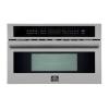 imageFORNO Capoliveri 30 Inch StainlessSteel 1000 Watts Microwave Drawer 12 cuft