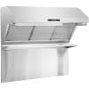 imageFORNO Savona 48quot Inch Wall Mount Range Hood Back Splash with Top Exhaust Vent  Stainless Steel Kitchen Vent Hood 1200 CFM with Dual Motors 4 Speeds Touch Control 2 Hybrid Filters and LED Lights